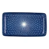 Xenos Sushi Servies|Tapasservies-Bord blue print - diamonds - 20x11 cm