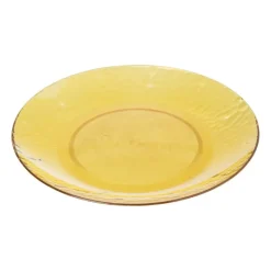Xenos Buitenservies|Kinderservies-Bord dots - geel - ø20 cm