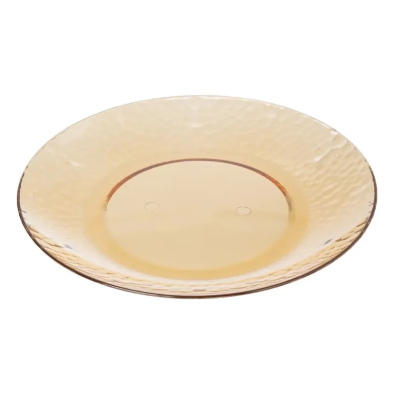 Xenos Buitenservies|Kinderservies-Bord dots - licht oranje - ø20 cm