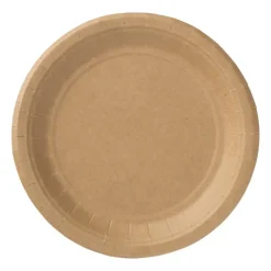 Xenos Wegwerpservies|Buitenservies-Bord kraftpapier - 10 stuks - 18,5 cm