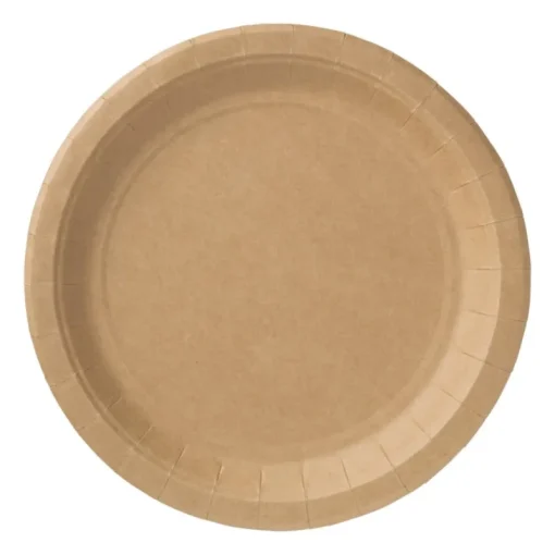 Xenos Festivals|Wegwerpservies-Bord kraftpapier - 10 stuks - 23,5 cm