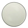 Xenos Borden-Bord streep - groen - ø22x1.5 cm