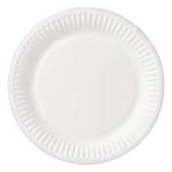 Xenos Wegwerpservies-Bord wit - set van 8 - ø18 cm