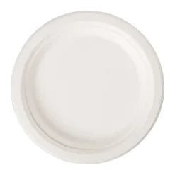 Xenos Wegwerpservies-Borden bagasse - set van 8 - ø18 cm