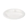 Xenos Wegwerpservies-Borden bagasse met 3 vakken - set van 12 - ø26 cm