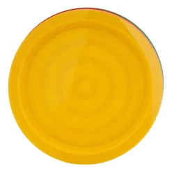Xenos Buitenservies|Kinderservies-Bordjes - multikleur - kunststof - ø19 cm - set van 6
