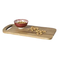 Xenos Borrelplanken-Borrelplank acacia - bruin - 43x22 cm