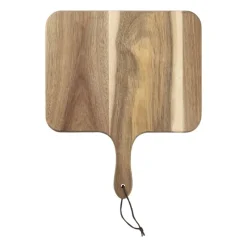 Xenos Borrelplanken-Borrelplank acacia met handvat - 34x29 cm