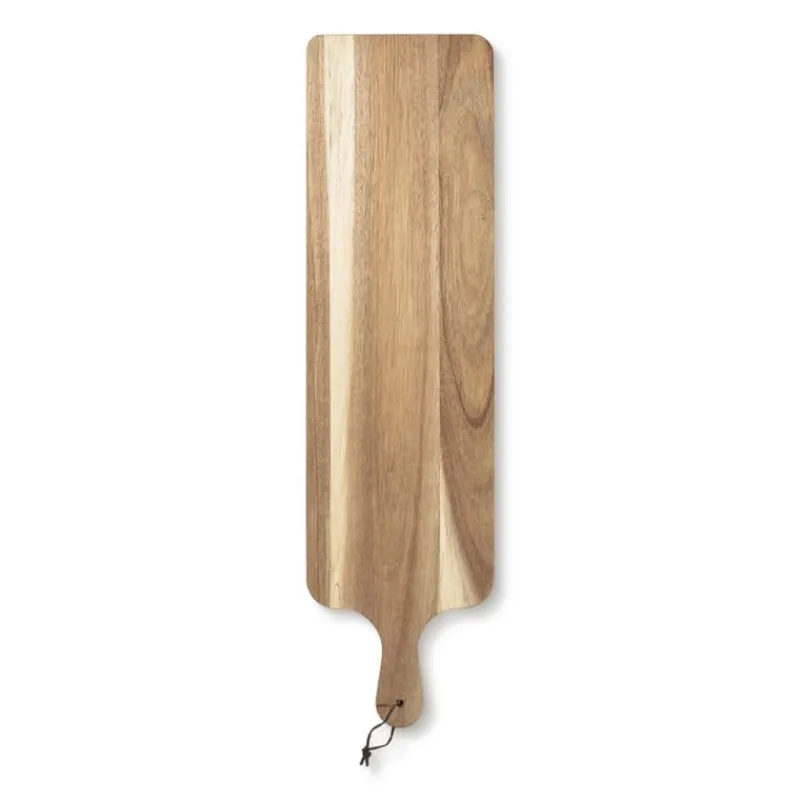 Xenos Borrelplanken-Borrelplank acacia met handvat - 70x19x1.5 cm