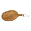 Xenos Borrelplanken|Kerstcadeaus-Borrelplank organisch klein - acaciahout - 40x20.5 cm