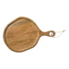 Xenos Borrelplanken|Kerstcadeaus-Borrelplank organisch middel - acaciahout - 46x32.5 cm
