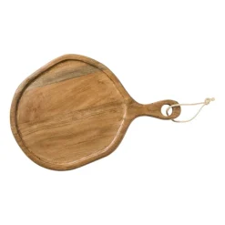 Xenos Borrelplanken|Kerstcadeaus-Borrelplank organisch middel - acaciahout - 46x32.5 cm