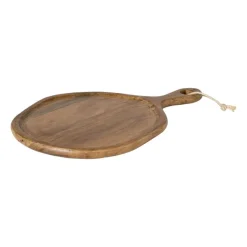 Xenos Borrelplanken|Kerstcadeaus-Borrelplank organisch middel - acaciahout - 46x32.5 cm