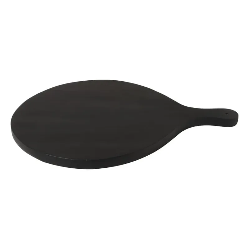 Xenos Borrelplanken|Sushi Servies-Borrelplank rond - zwart - 40x50x2 cm