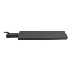 Xenos Borrelplanken|Sushi Servies-Borrelplankje acacia lang zwart- 50,8x15,2 cm
