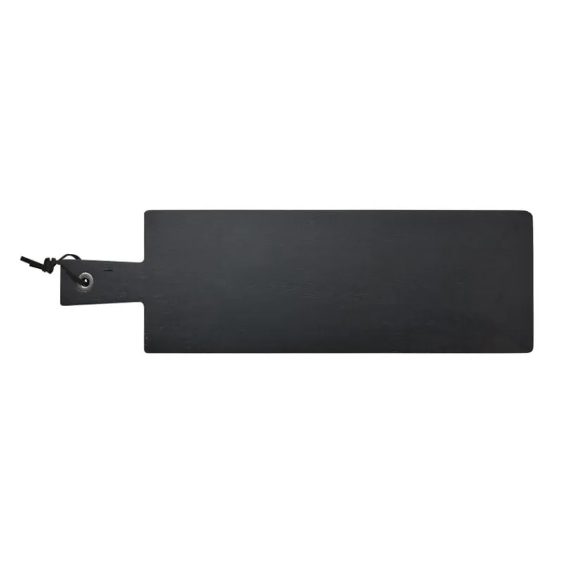 Xenos Borrelplanken|Sushi Servies-Borrelplankje acacia lang zwart- 50,8x15,2 cm