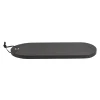 Xenos Borrelplanken|Sushi Servies-Borrelplankje acacia ovaal zwart- 42x15 cm