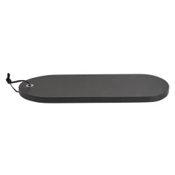 Xenos Borrelplanken|Sushi Servies-Borrelplankje acacia ovaal zwart- 42x15 cm