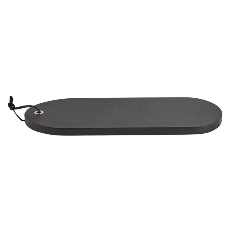 Xenos Borrelplanken|Sushi Servies-Borrelplankje acacia ovaal zwart- 42x15 cm