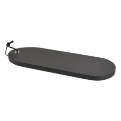 Xenos Borrelplanken|Sushi Servies-Borrelplankje acacia ovaal zwart- 42x15 cm