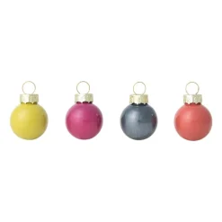 Xenos Kerstballen-Box met kerstballen - multikleur - ø2.5 cm - set van 16