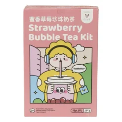 Xenos Thee|Kerstcadeaus-Bubble tea kit - strawberry