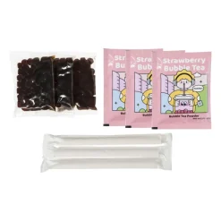 Xenos Thee|Kerstcadeaus-Bubble tea kit - strawberry