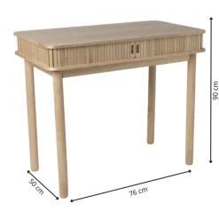 Xenos Bureaus-Bureau Uppsala - naturel - 76x90x50 cm