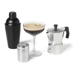 Xenos Koffie Accessoires-Cacaostrooier - zilver - ø5,5x8,2 cm