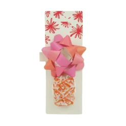 Xenos Cadeaulinten-Cadeaulint en strik mix - rood/roze - set van 2