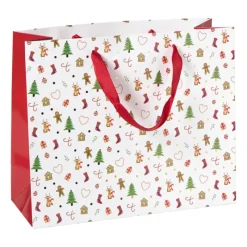Xenos Kerst Inpakken-Cadeautas holly jolly maat L - diverse varianten