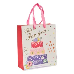 Xenos Cadeautasjes-Cadeautasje this is for you - wit - 18x21 cm