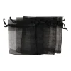 Xenos Knutselspullen|Cadeauzakjes-Cadeauzakjes organza - zwart - 5 stuks