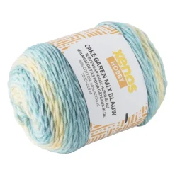 Xenos Garen-Cake garen mix - blauw - 100 gram - 200 meter