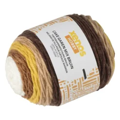 Xenos Garen-Cake garen mix - bruin - 100 gram - 200 meter