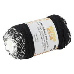 Xenos Garen-Cake garen mix - zwart/wit - 80 gram - 160 meter