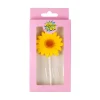 Xenos Kinderfeestjes|Taartdecoratie-Caketopper bloem - geel