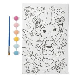 Xenos Kleurboeken|Schilderen Op Nummer-Canvas - kleuren op nummer - 30x20 cm
