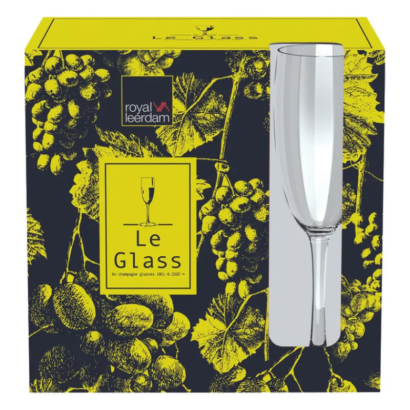 Xenos Bruiloft|Glazensets-Champagne glazen - 180 ml - set van 6