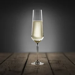 Xenos Glazensets|Champagneglazen-Champagne glazen kristal - 200 ml - set van 4