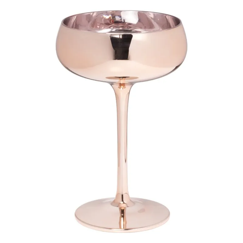 Xenos Champagneglazen|Cocktailglazen-Champagnecoupe - koper - 220 ml