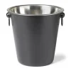 Xenos Likeurglazen-Champagnekoeler - mat zwart - ⌀ 22x20 cm