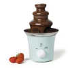 Xenos Kerstcadeaus-Chocolade fontein - blauw - ø15x23.7 cm