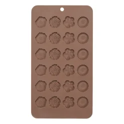 Xenos Bakvormen-Chocolade mal - siliconen - bruin