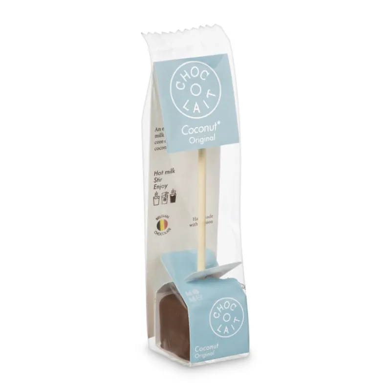 Xenos Chocolademelk|Kerstcadeaus-Choc-o-lait stick - cocos - 33 gram