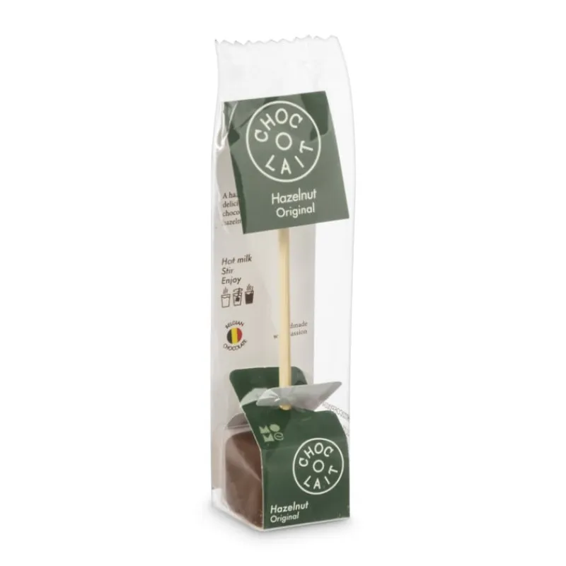 Xenos Chocolademelk|Kerstcadeaus-Choc-o-lait stick - hazelnoot - 33 gram