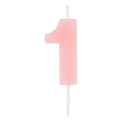 Xenos Taartkaarsjes-Cijferkaars 1 - diverse kleuren