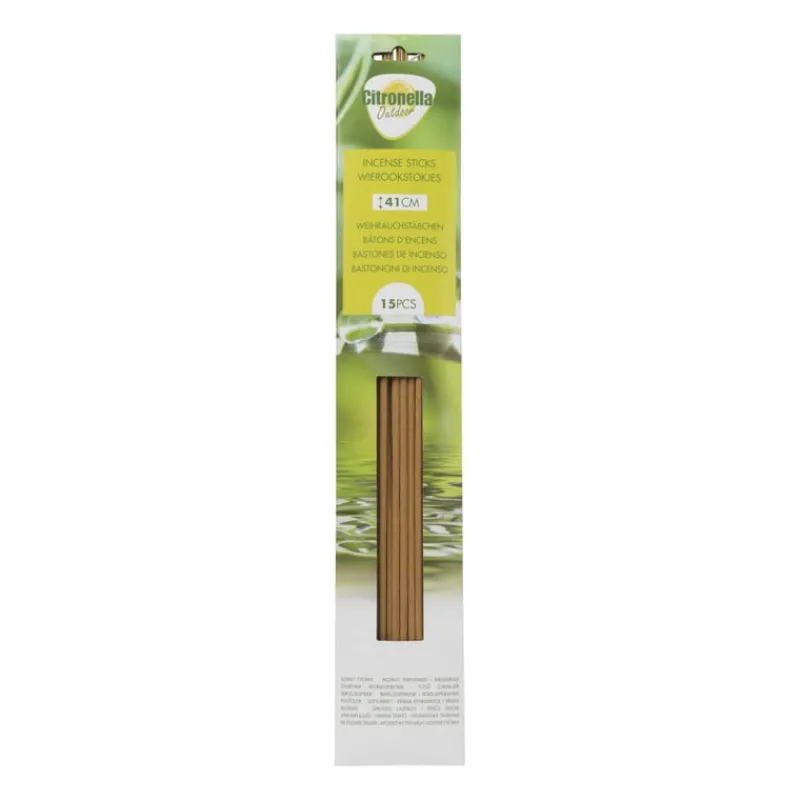 Xenos Wierook|Citronella Kaars-Citronella wierook - set van 15