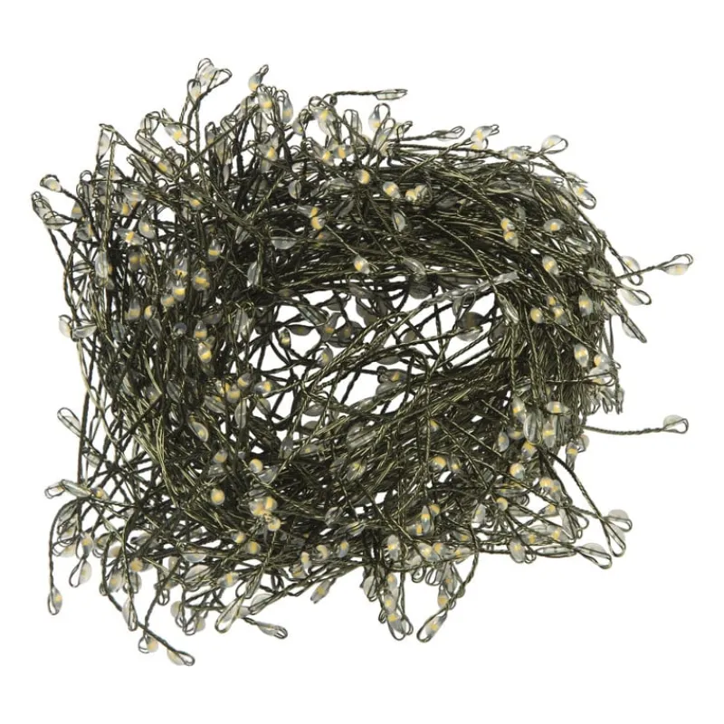 Xenos Kerstverlichting|Kerstboom Verlichting-Cluster verlichting met LED lampjes - warm wit - 6.25 meter