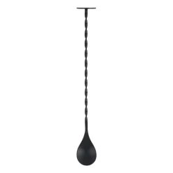 Xenos Keukengerei|Lepels-Cocktail lepel - zwart - 3,2x27,5 cm